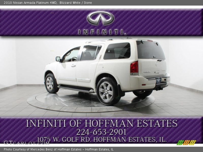 Blizzard White / Stone 2010 Nissan Armada Platinum 4WD