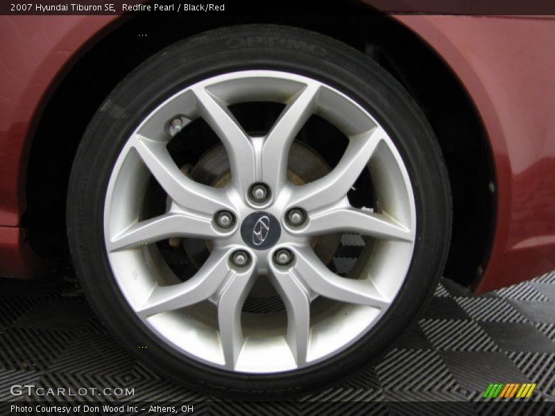 Redfire Pearl / Black/Red 2007 Hyundai Tiburon SE