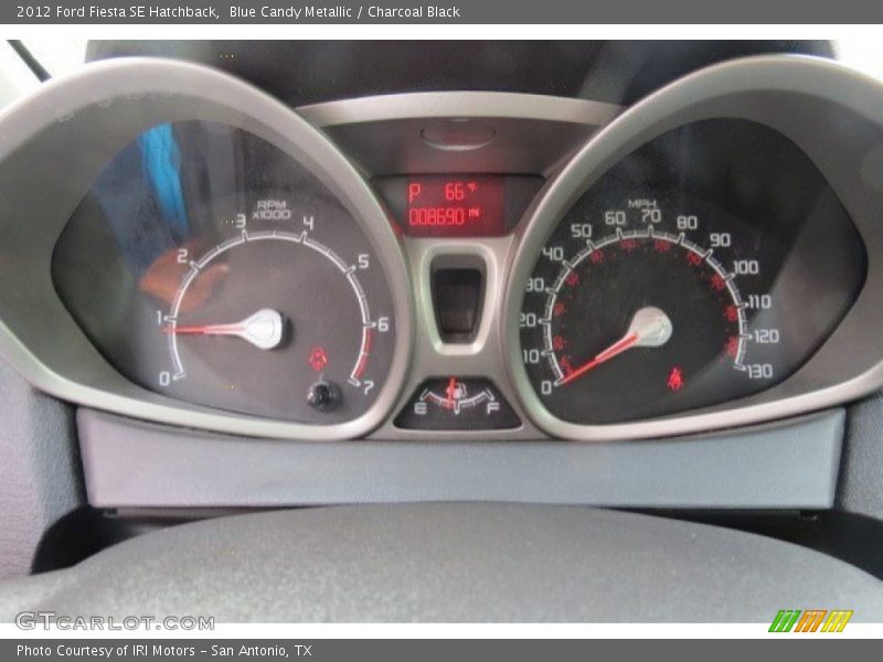 Blue Candy Metallic / Charcoal Black 2012 Ford Fiesta SE Hatchback