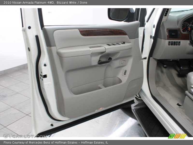 Blizzard White / Stone 2010 Nissan Armada Platinum 4WD