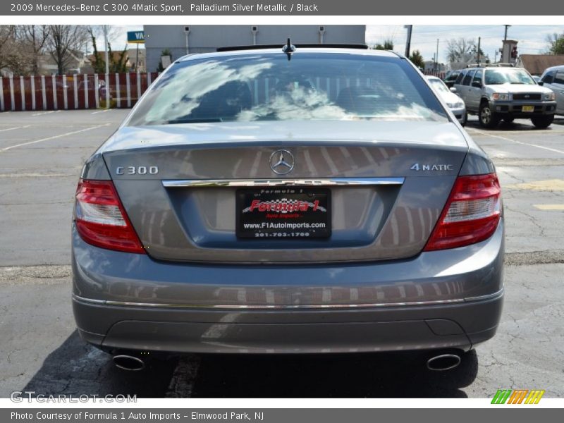 Palladium Silver Metallic / Black 2009 Mercedes-Benz C 300 4Matic Sport