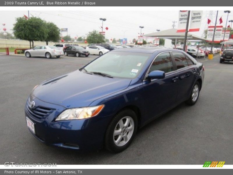 Blue Ribbon Metallic / Bisque 2009 Toyota Camry LE