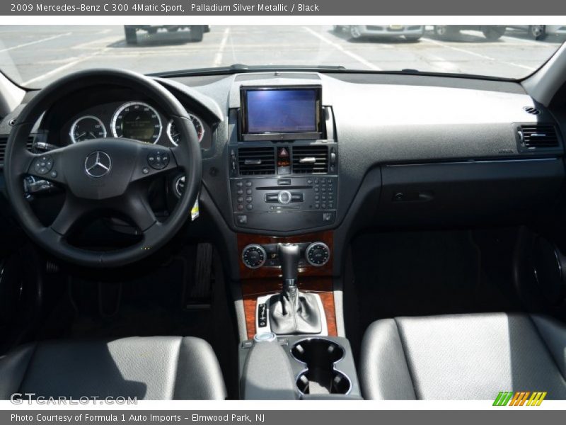Palladium Silver Metallic / Black 2009 Mercedes-Benz C 300 4Matic Sport