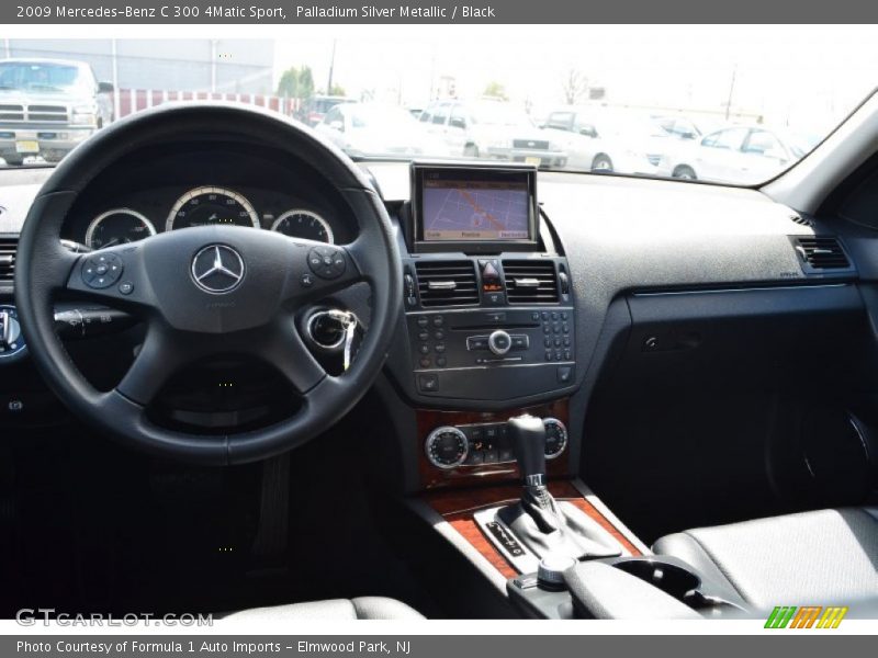 Palladium Silver Metallic / Black 2009 Mercedes-Benz C 300 4Matic Sport