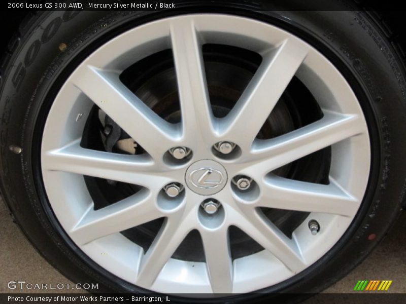 Mercury Silver Metallic / Black 2006 Lexus GS 300 AWD