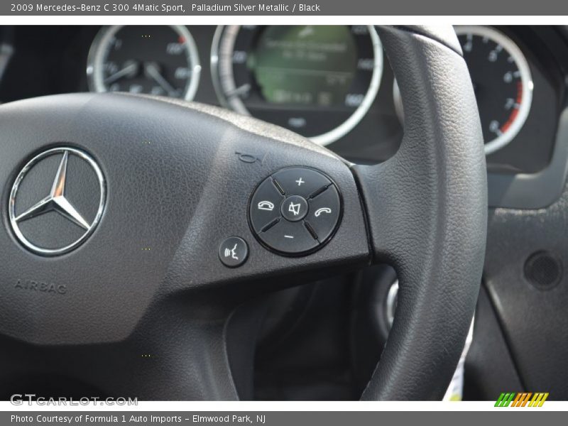 Palladium Silver Metallic / Black 2009 Mercedes-Benz C 300 4Matic Sport