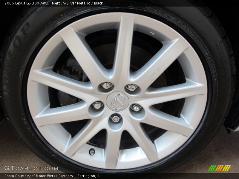Mercury Silver Metallic / Black 2006 Lexus GS 300 AWD