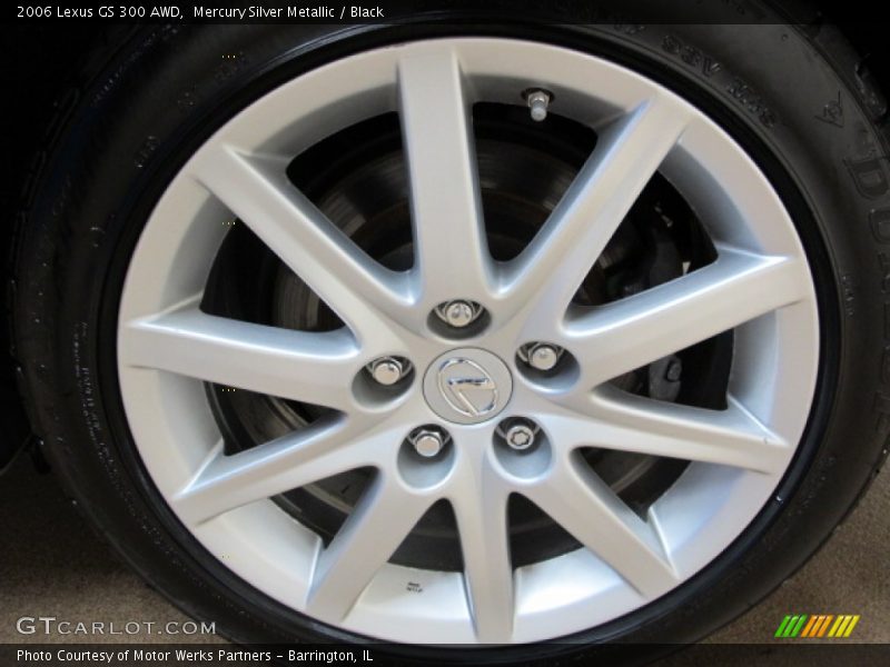 Mercury Silver Metallic / Black 2006 Lexus GS 300 AWD