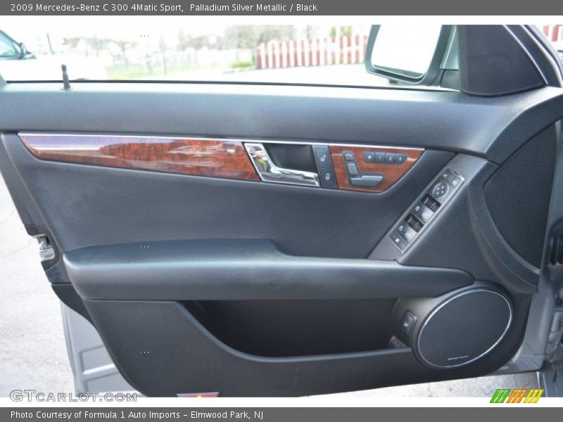 Palladium Silver Metallic / Black 2009 Mercedes-Benz C 300 4Matic Sport