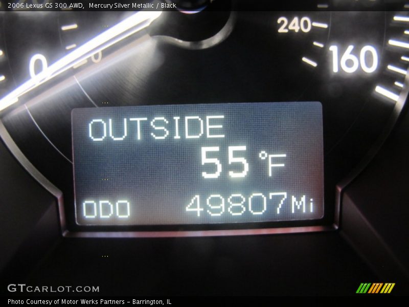 Mercury Silver Metallic / Black 2006 Lexus GS 300 AWD
