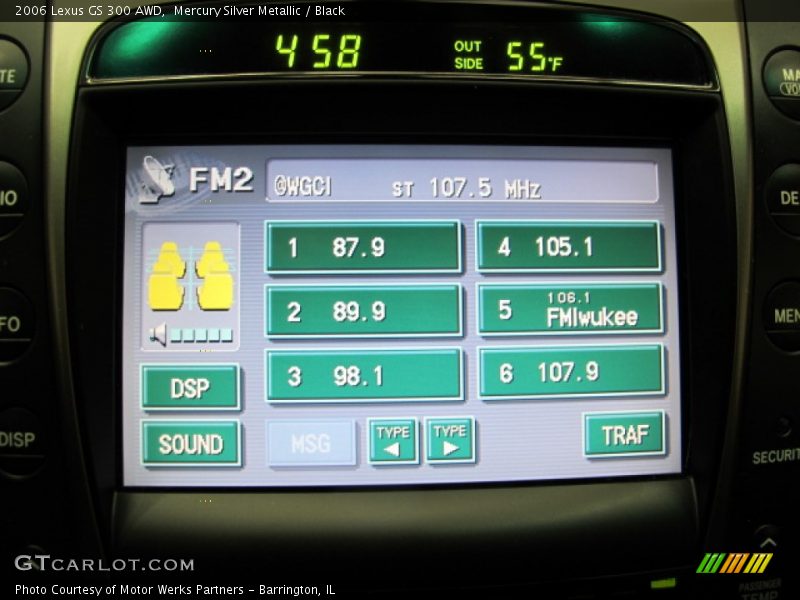 Mercury Silver Metallic / Black 2006 Lexus GS 300 AWD