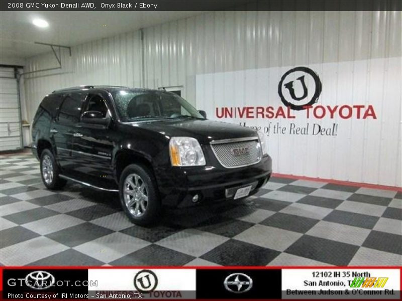 Onyx Black / Ebony 2008 GMC Yukon Denali AWD
