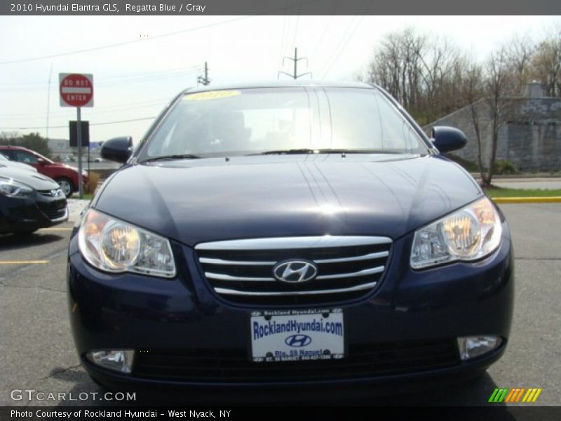 Regatta Blue / Gray 2010 Hyundai Elantra GLS