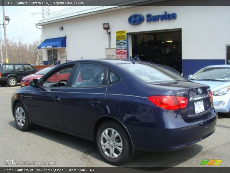 Regatta Blue / Gray 2010 Hyundai Elantra GLS