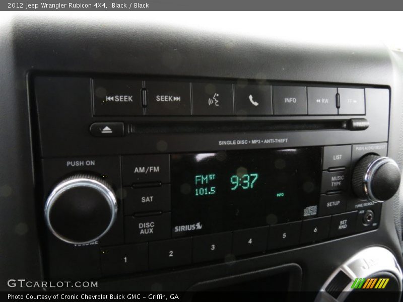 Black / Black 2012 Jeep Wrangler Rubicon 4X4