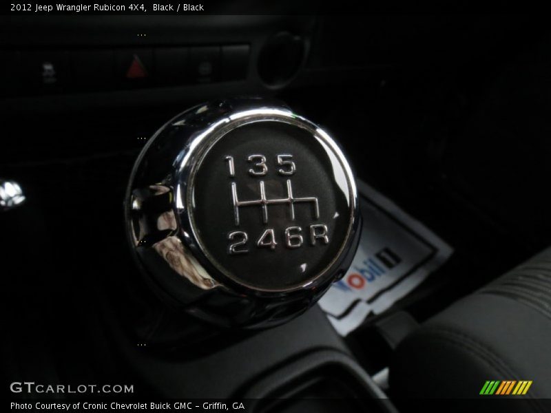  2012 Wrangler Rubicon 4X4 6 Speed Manual Shifter