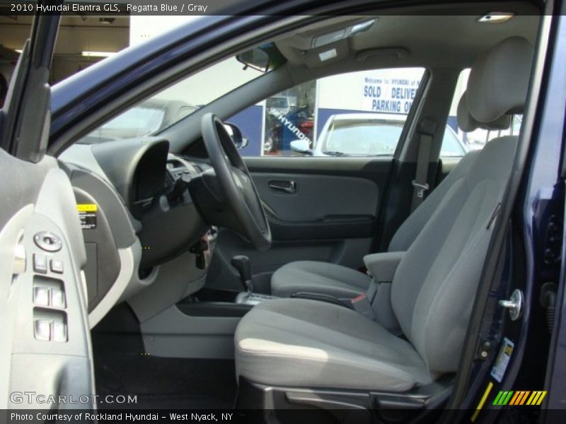 Regatta Blue / Gray 2010 Hyundai Elantra GLS