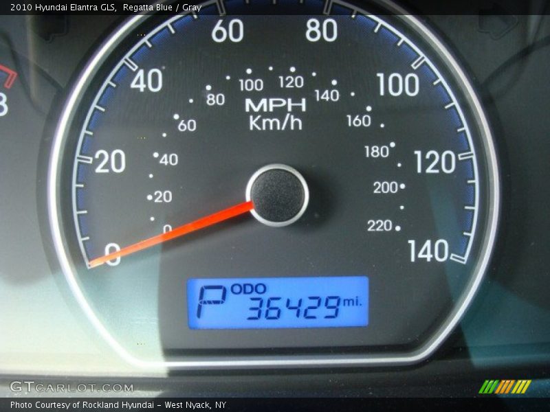 Regatta Blue / Gray 2010 Hyundai Elantra GLS