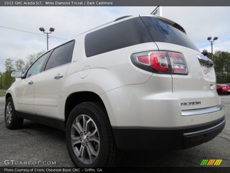 White Diamond Tricoat / Dark Cashmere 2013 GMC Acadia SLT