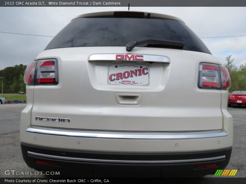 White Diamond Tricoat / Dark Cashmere 2013 GMC Acadia SLT