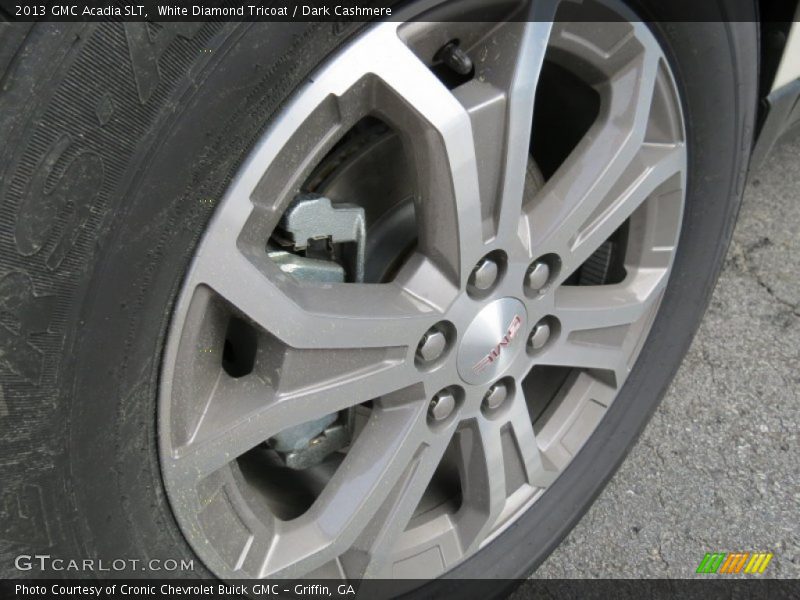 White Diamond Tricoat / Dark Cashmere 2013 GMC Acadia SLT