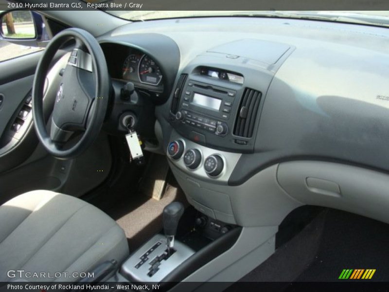 Regatta Blue / Gray 2010 Hyundai Elantra GLS