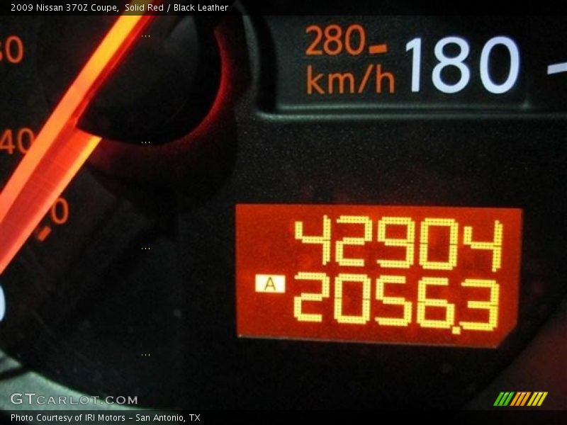 Solid Red / Black Leather 2009 Nissan 370Z Coupe
