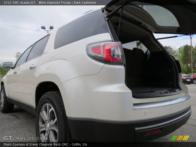 White Diamond Tricoat / Dark Cashmere 2013 GMC Acadia SLT