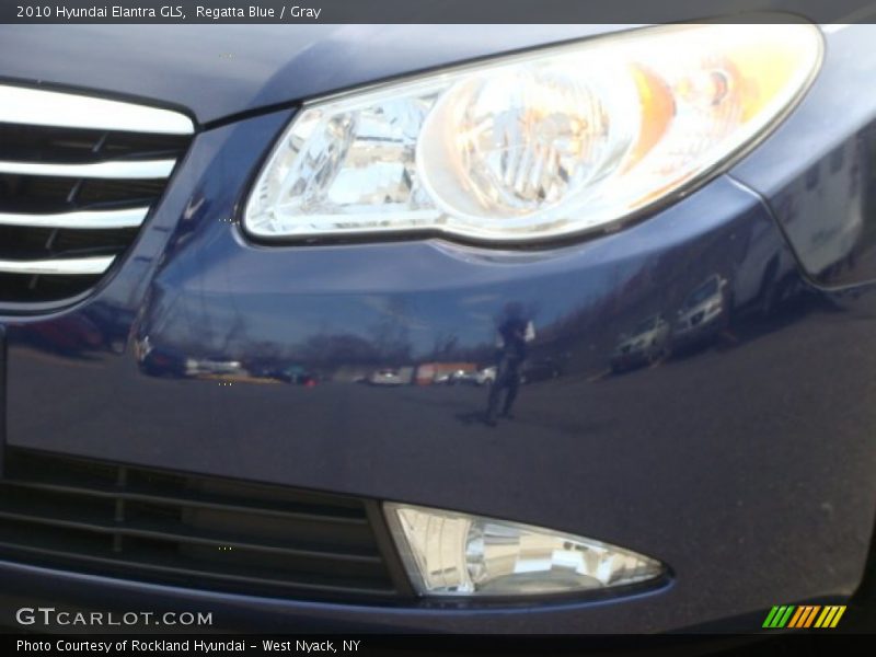 Regatta Blue / Gray 2010 Hyundai Elantra GLS