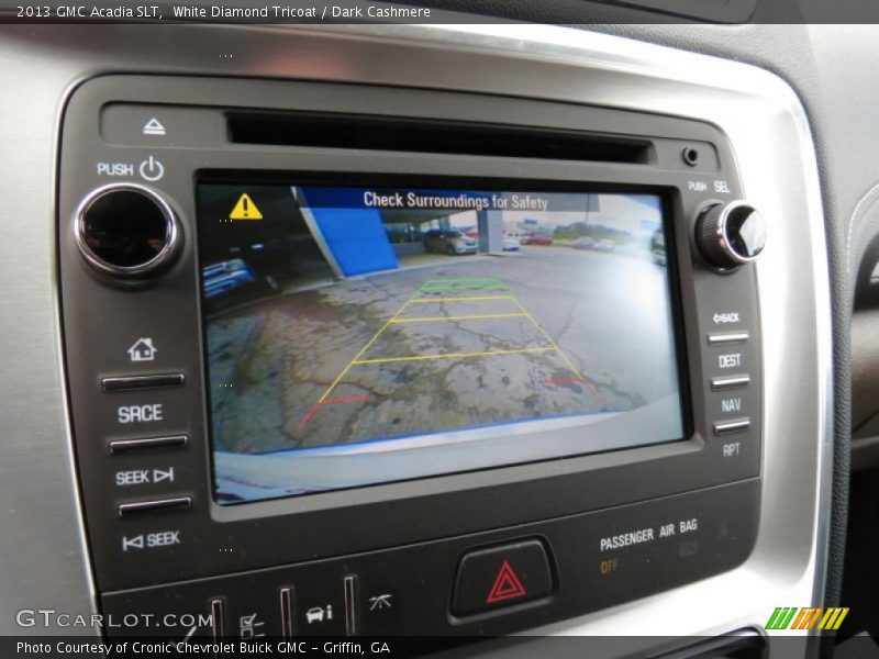 White Diamond Tricoat / Dark Cashmere 2013 GMC Acadia SLT