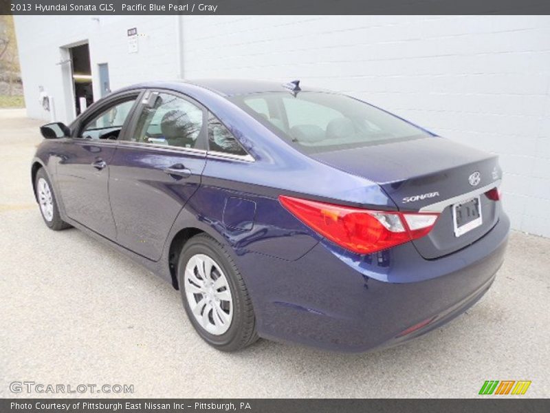 Pacific Blue Pearl / Gray 2013 Hyundai Sonata GLS