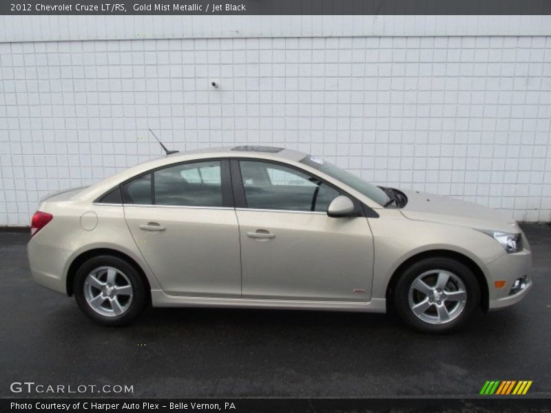 Gold Mist Metallic / Jet Black 2012 Chevrolet Cruze LT/RS