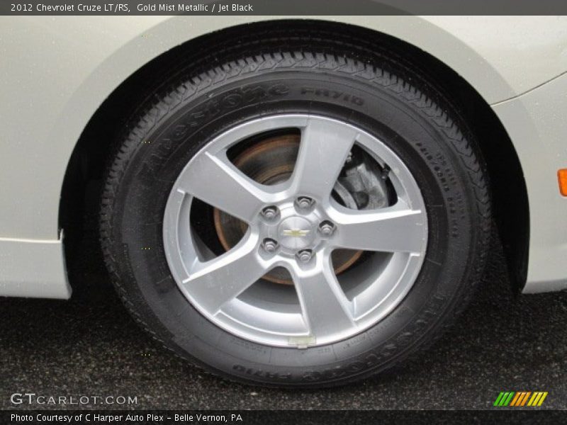 Gold Mist Metallic / Jet Black 2012 Chevrolet Cruze LT/RS