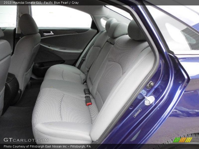 Pacific Blue Pearl / Gray 2013 Hyundai Sonata GLS