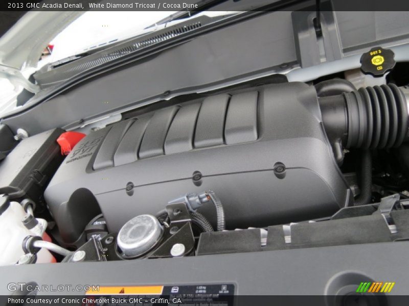 White Diamond Tricoat / Cocoa Dune 2013 GMC Acadia Denali