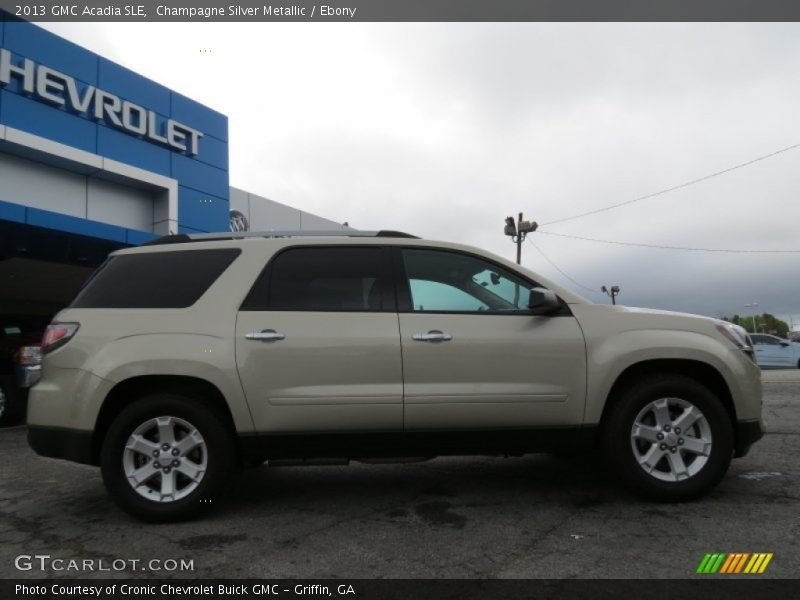 Champagne Silver Metallic / Ebony 2013 GMC Acadia SLE