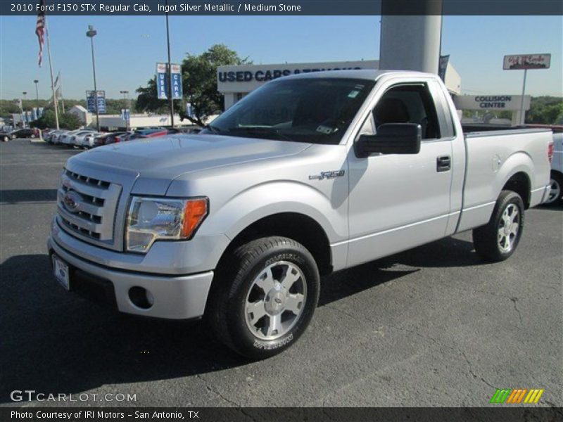 Ingot Silver Metallic / Medium Stone 2010 Ford F150 STX Regular Cab