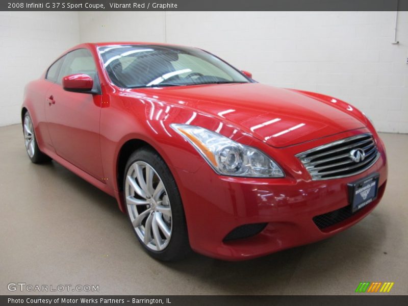 Vibrant Red / Graphite 2008 Infiniti G 37 S Sport Coupe