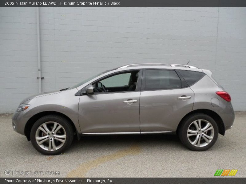 Platinum Graphite Metallic / Black 2009 Nissan Murano LE AWD