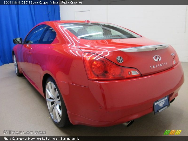 Vibrant Red / Graphite 2008 Infiniti G 37 S Sport Coupe