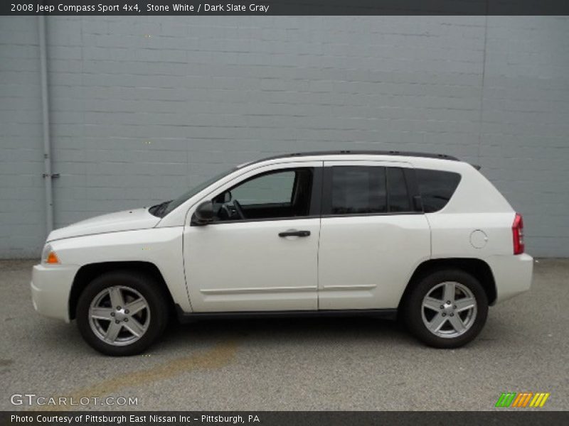 Stone White / Dark Slate Gray 2008 Jeep Compass Sport 4x4