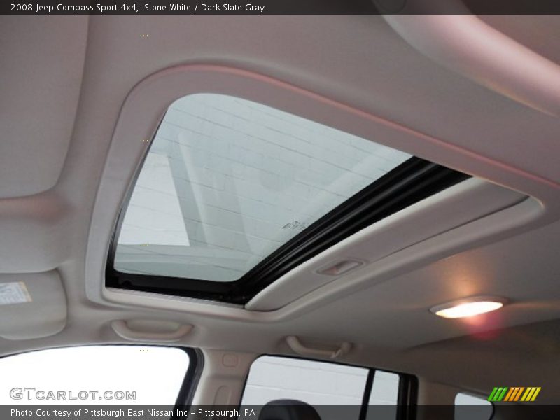 Stone White / Dark Slate Gray 2008 Jeep Compass Sport 4x4