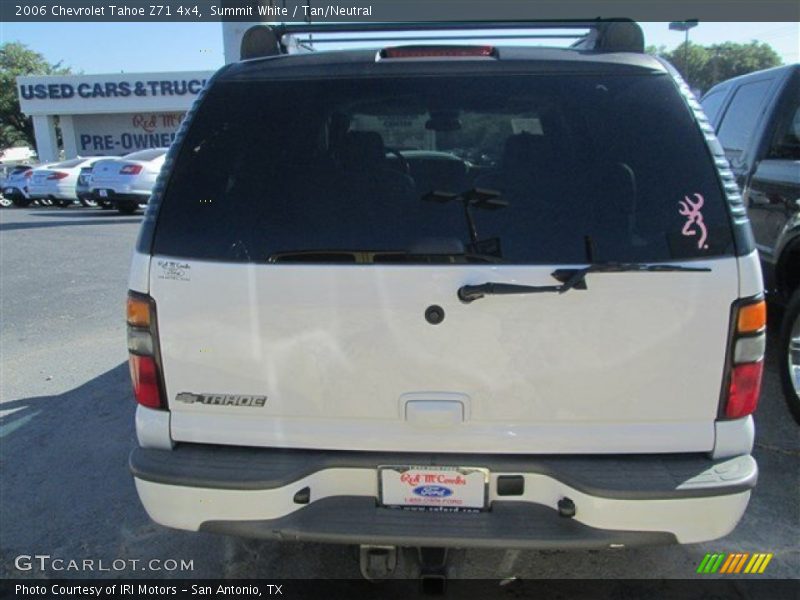 Summit White / Tan/Neutral 2006 Chevrolet Tahoe Z71 4x4