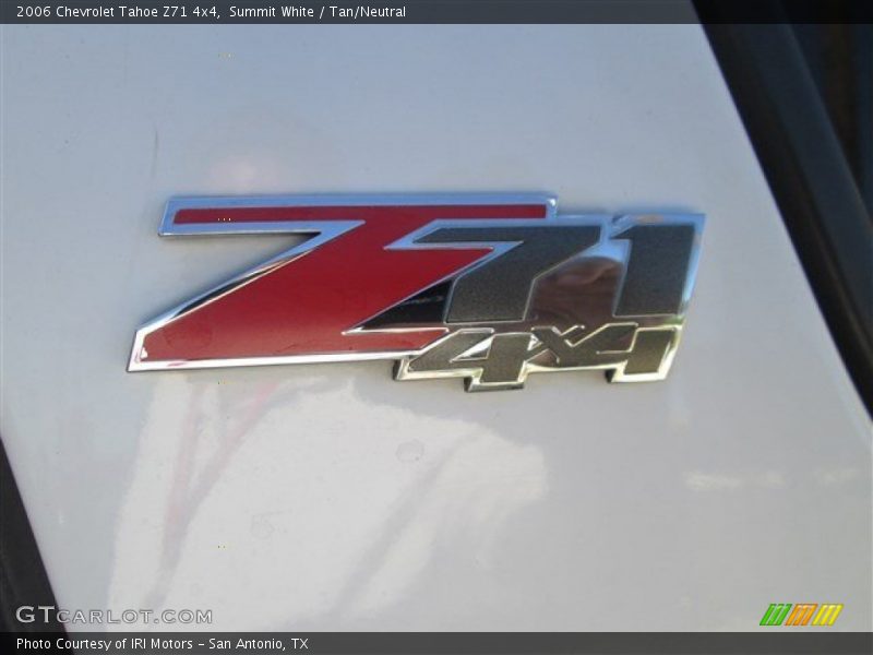 Summit White / Tan/Neutral 2006 Chevrolet Tahoe Z71 4x4