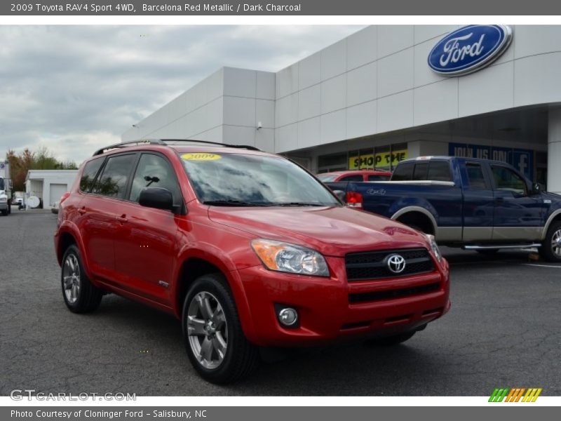 Barcelona Red Metallic / Dark Charcoal 2009 Toyota RAV4 Sport 4WD