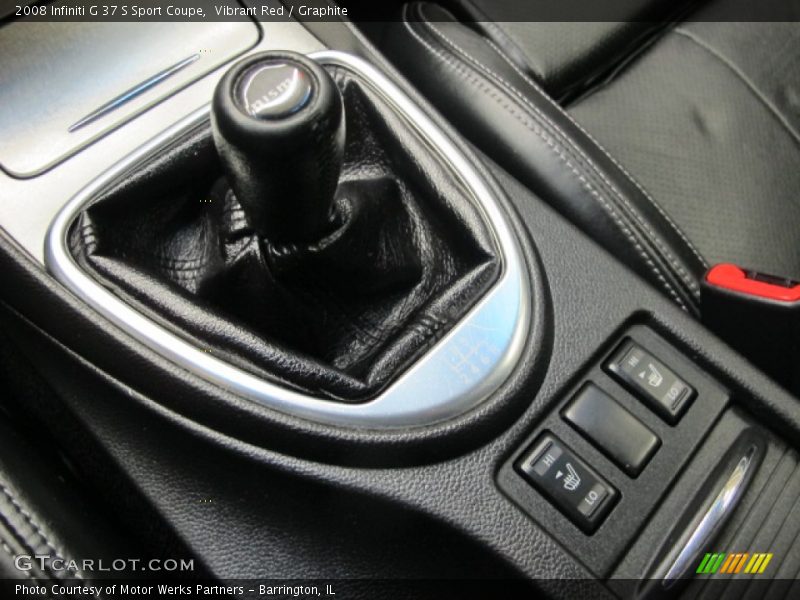 Vibrant Red / Graphite 2008 Infiniti G 37 S Sport Coupe