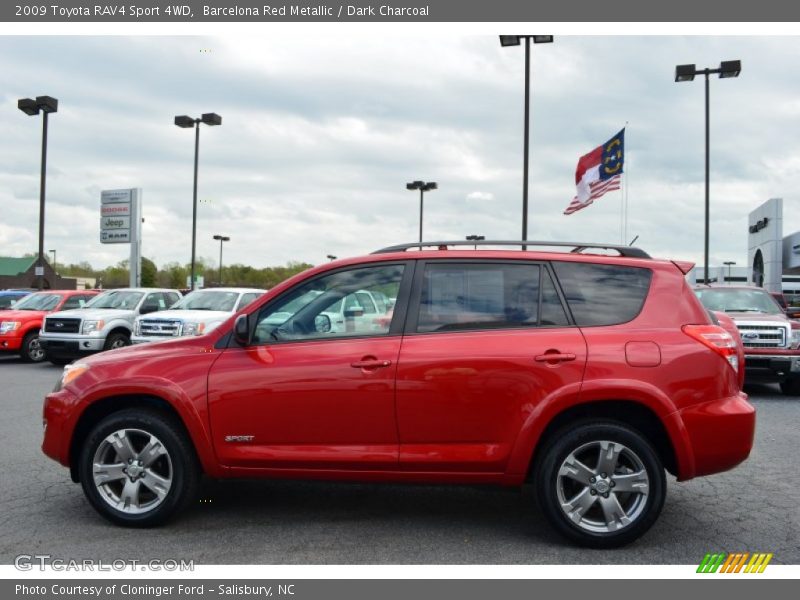 Barcelona Red Metallic / Dark Charcoal 2009 Toyota RAV4 Sport 4WD