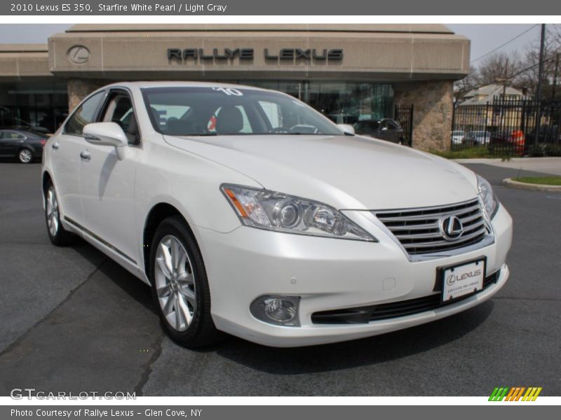 Starfire White Pearl / Light Gray 2010 Lexus ES 350