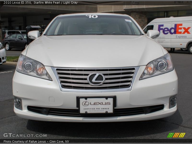 Starfire White Pearl / Light Gray 2010 Lexus ES 350