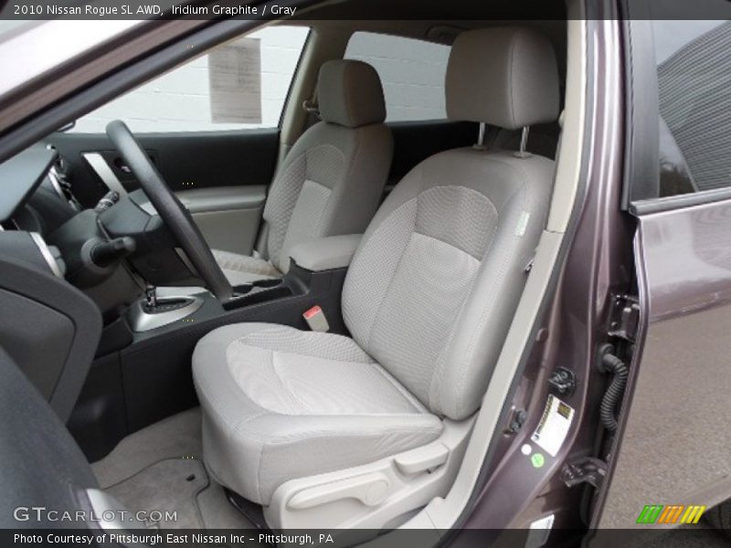  2010 Rogue SL AWD Gray Interior